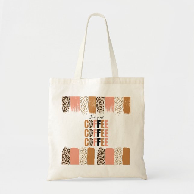 Tote Bag Mais d'abord, Mug à café – Motivation matinale cla (Devant)