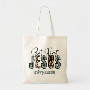 Tote Bag Mais le premier Jésus a personnalisé la foi chréti