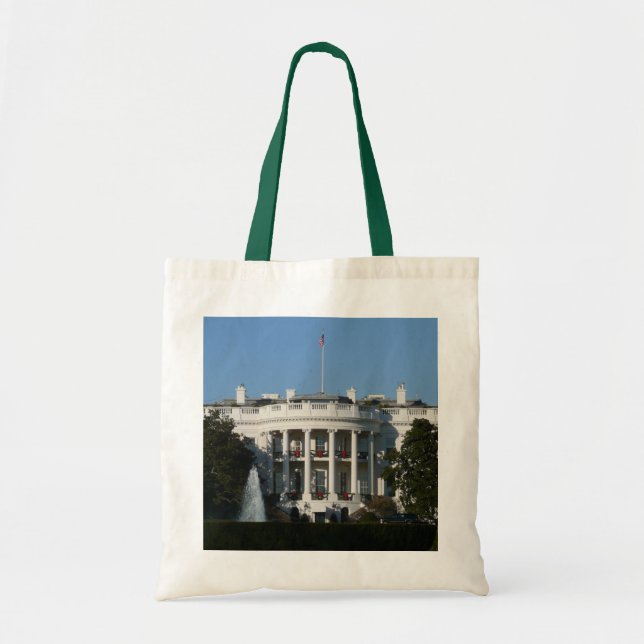 Tote Bag Maison Blanche de Noël pour les vacances Washingto (Devant)