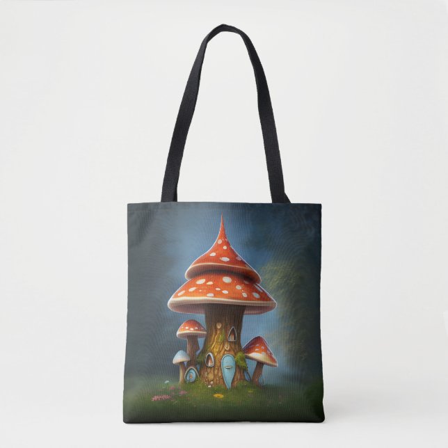 Tote Bag Maison de champignons Storybook (Devant)