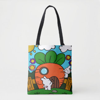 Tote Bag maison de lapin