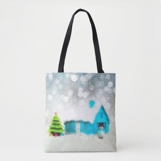 Tote Bag Maison de l'homme des neiges (Devant)