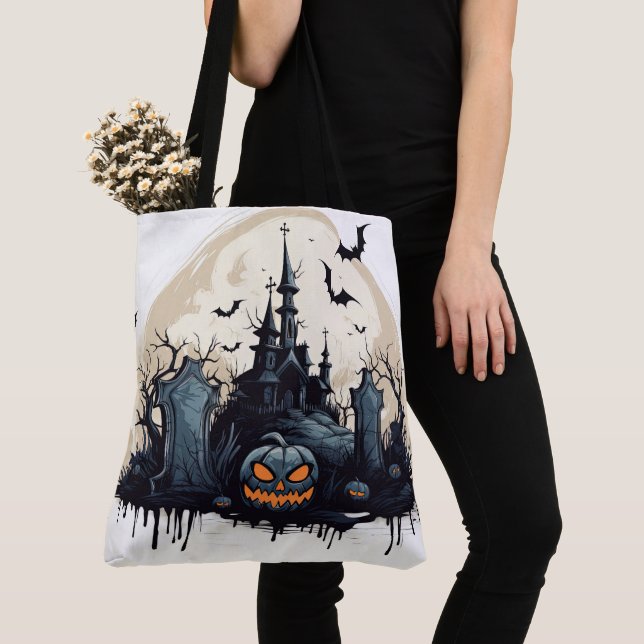 Tote Bag Maison déplaisante et cimetière (De près)