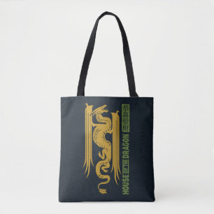 Tote Bag Maison du Dragon Gold & Green Nouvel An 恭 喜 財 發