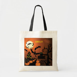 Tote Bag Maison Hantée des friandises ou un sortilège