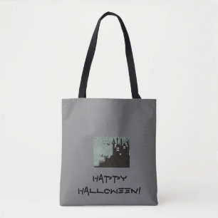 Tote Bag Maison hantée Halloween Fourre-tout