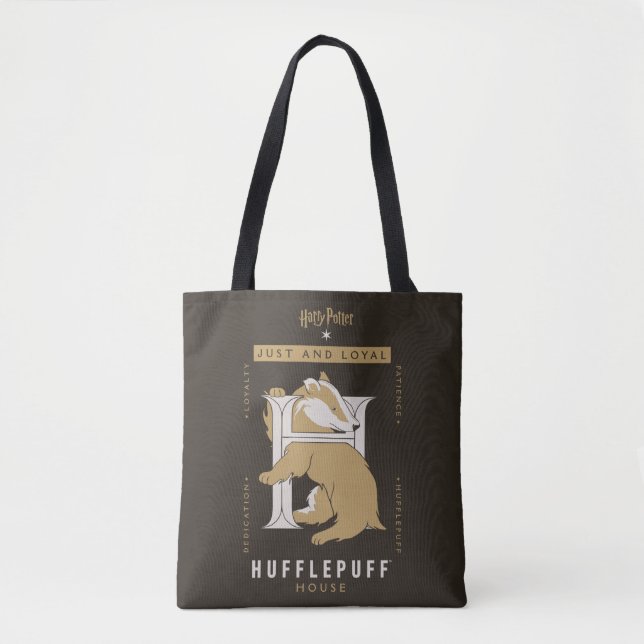 Tote Bag Maison HUFFLEPUFF™ Juste Et Loyale (Devant)