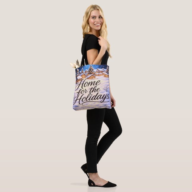 Tote Bag 'Maison pour les Fêtes'  (Sur le modèle)