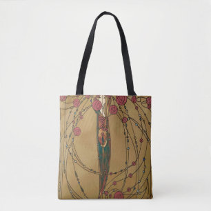 Tote Bag Maison rose par Margaret MacDonald MacKintosh