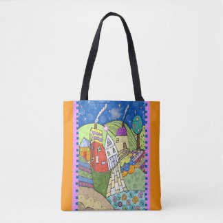 Tote Bag Maisons d'art folklorique branchées