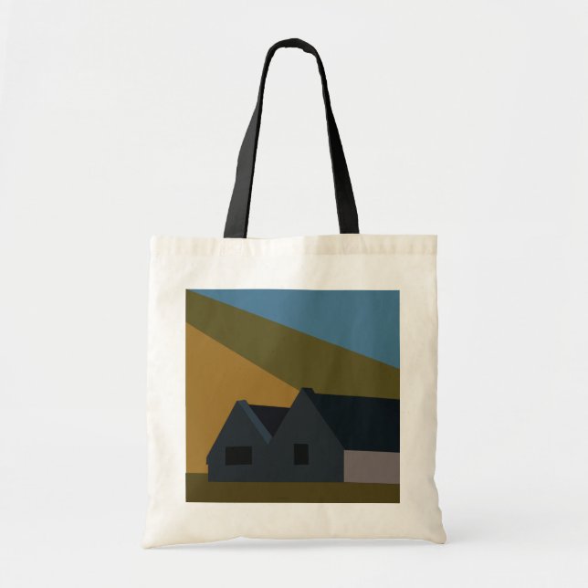 Tote Bag Maisons Montagnes Nature (Devant)