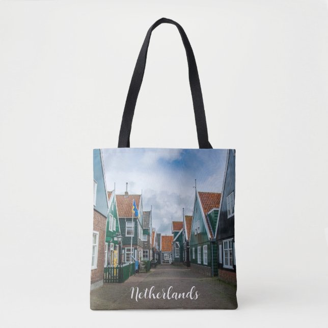 Tote Bag Maisons traditionnelles en bois dans le village de (Devant)