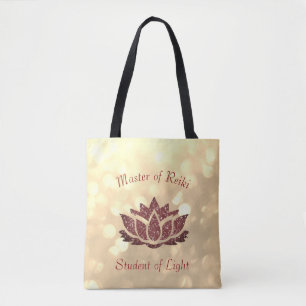 Tote Bag Maître de conception de Reiki Lotus
