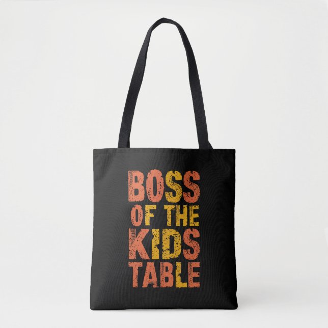 Tote Bag Maître de Thanksgiving de la table des enfants Jou (Devant)