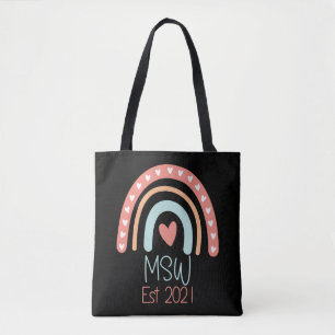 Tote Bag Maîtres MSW Diplôme Diplôme Diplôme Travail so