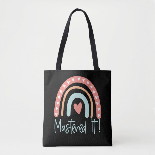 Tote Bag Maîtrise Diplôme Diplôme Diplôme Cadeau Masqué Il  (Devant)