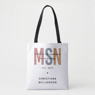 Tote Bag Maîtrise en sciences en sciences infirmières sur m