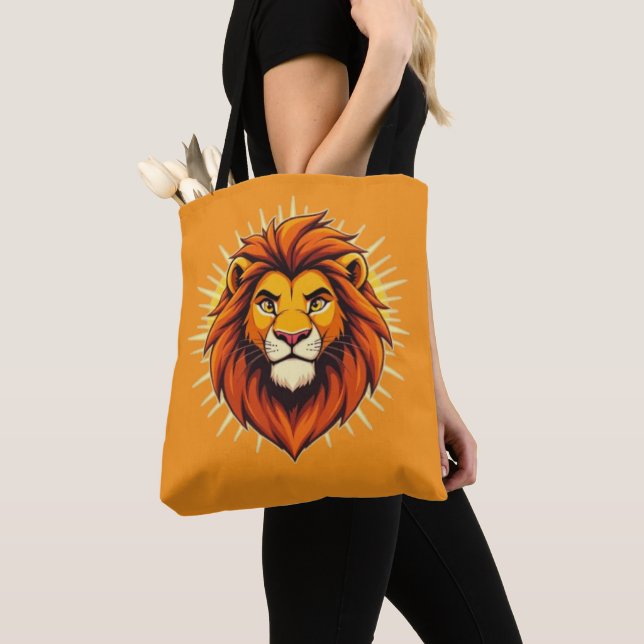Tote Bag Majestic Lion – King of Power and Authority (De près)