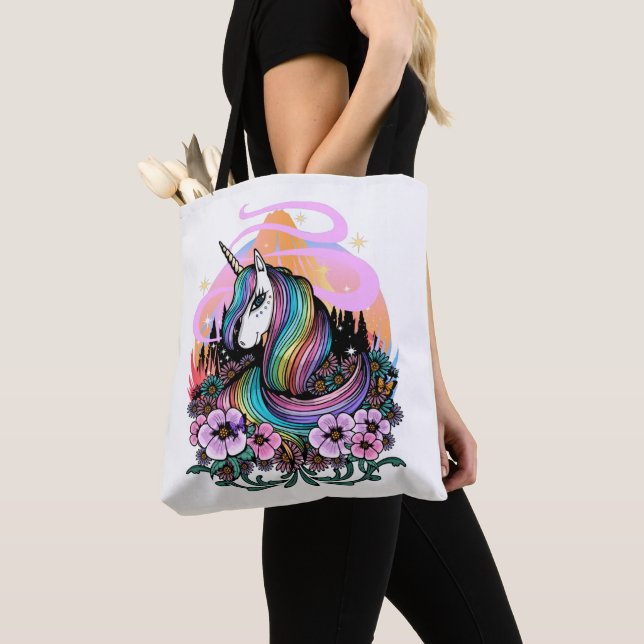 Tote Bag Majestic Unicorn (De près)