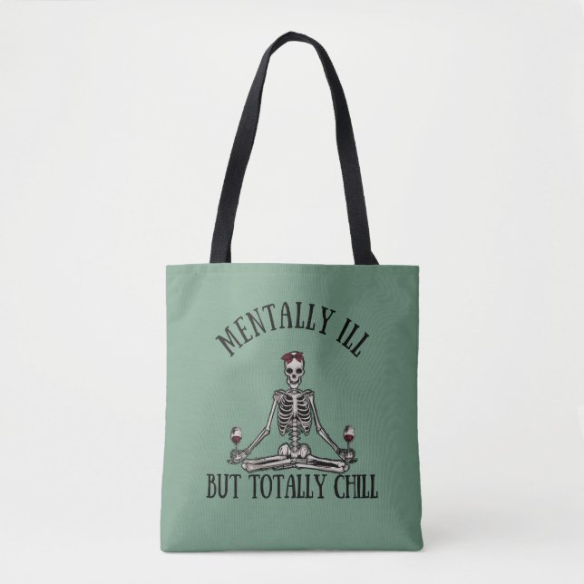 Tote Bag Mal, mais totalement cool citations drôles (Devant)