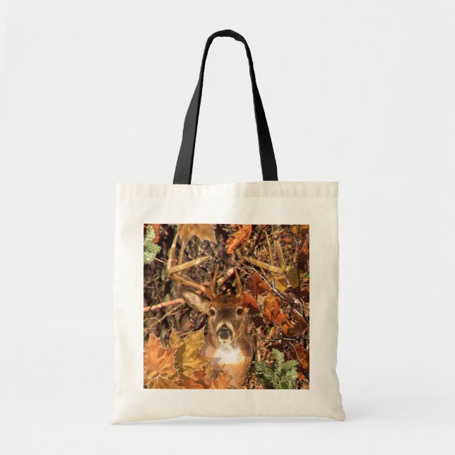 Tote Bag Mâle dans des cerfs communs de queue blanche de (Devant)