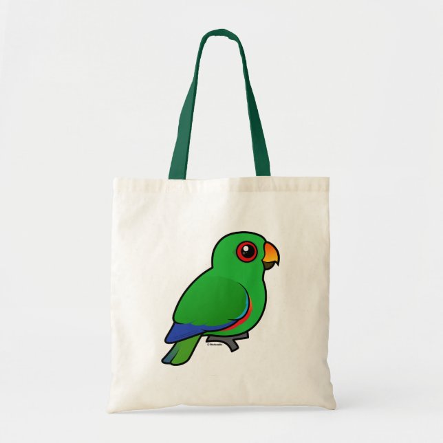 Tote Bag Mâle de perroquet d'Eclectus (Devant)