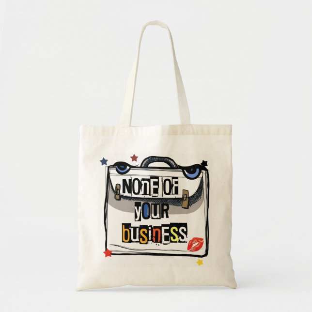 Tote Bag Malette Sassy : Occupe-Toi de Tes Oignons Fourre-T (Devant)