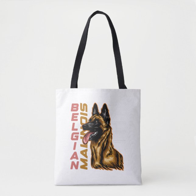 Tote Bag Malinois belge (Devant)