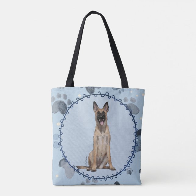 Tote Bag Malinois belge (Dos)
