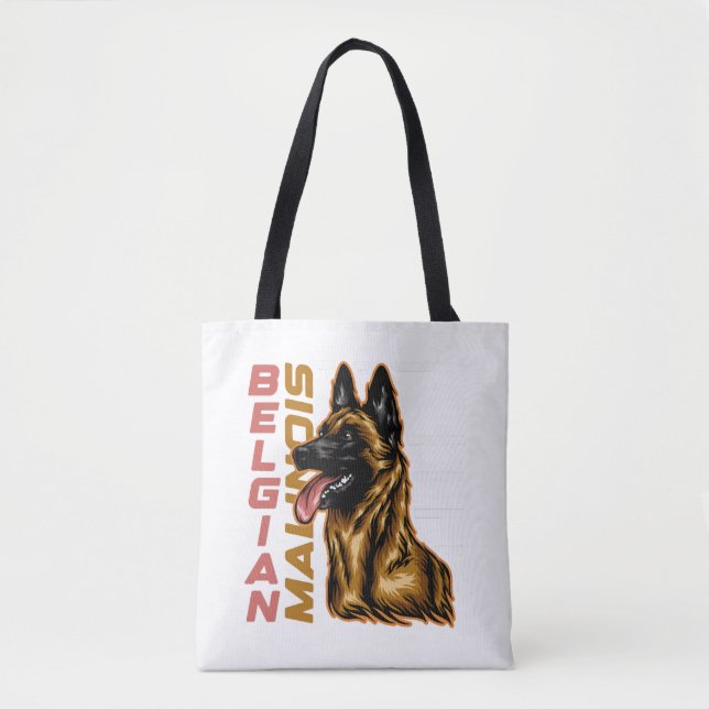 Tote Bag Malinois belge (Devant)