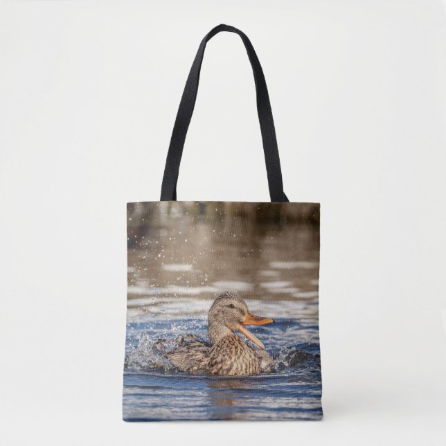 Tote Bag Mallard Duck à Downing Park (Devant)