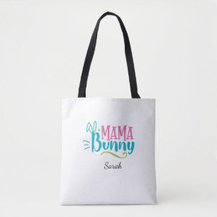 Tote Bag Mama Bunny mignonne Pâques