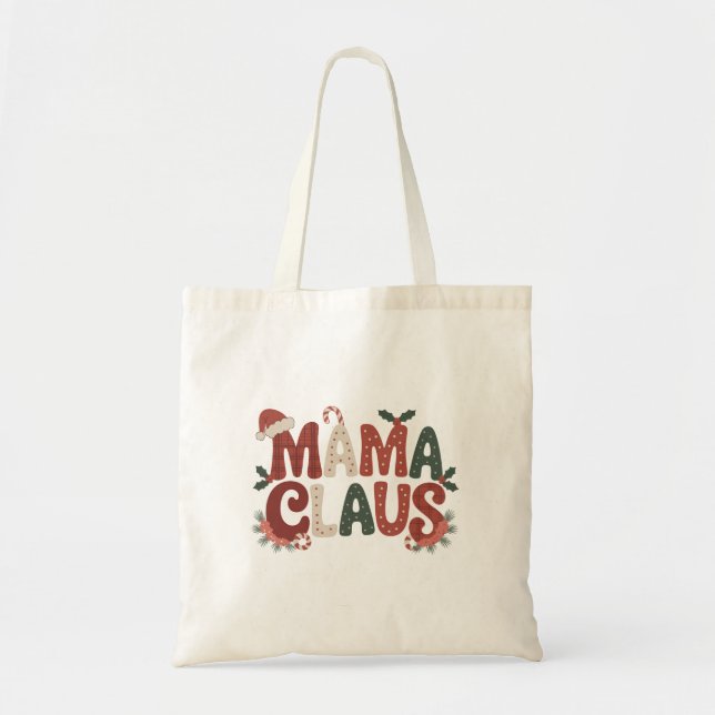 Tote Bag Mama Claus Christmas (Devant)