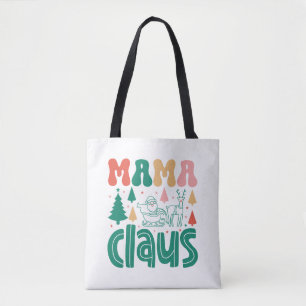 Tote Bag Mama Claus Christmas Design-60097