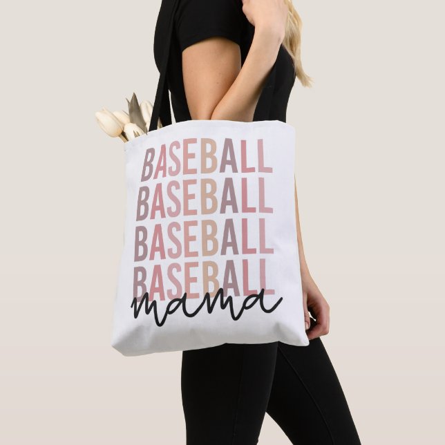 Tote Bag Mama de baseball | Cadeaux de maman de baseball (De près)