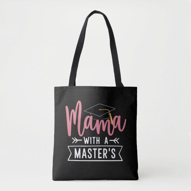 Tote Bag Mama diplômée d'un master MBA Diplômation de maste (Devant)