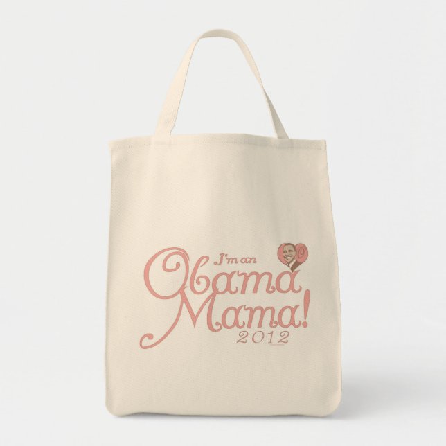 Tote Bag Maman 2012 d'Obama par ButtonZup (Devant)
