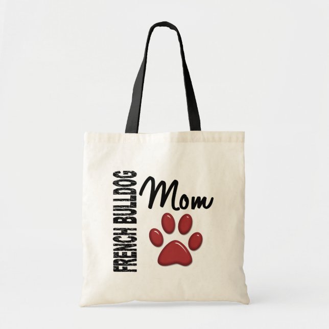 Tote Bag Maman 2 de bouledogue français (Devant)