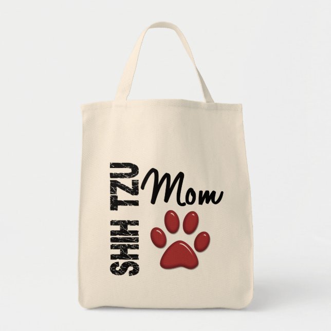 Tote Bag Maman 2 de Shih Tzu (Devant)