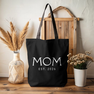 Tote Bag Maman a créé un nouveau cadeau pour maman noir