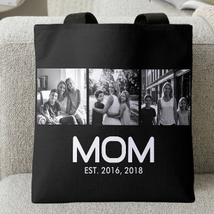 Tote Bag Maman a établi Bold Black 3 Photo 