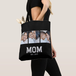 Tote Bag Maman a établi Bold Black 3 Photo