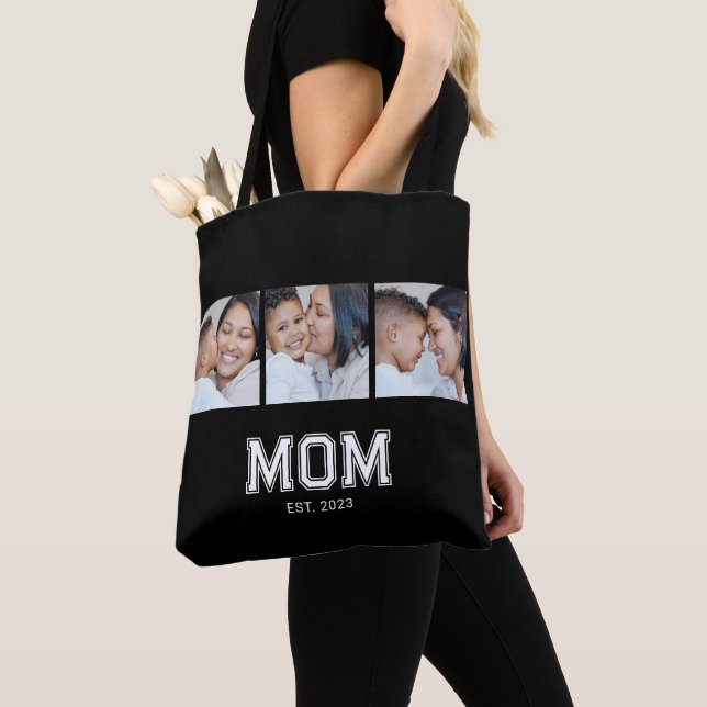 Tote Bag Maman a établi Bold Black 3 Photo (De près)