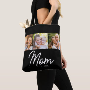 Tote Bag Maman a établi le script noir 3 Photo
