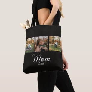 Tote Bag Maman a établi le script noir 3 Photo