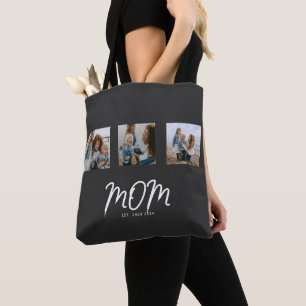 Tote Bag Maman a établi le script noir 3 Photo