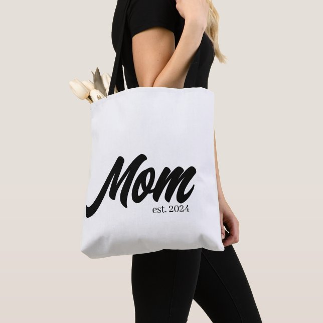 Tote Bag Maman a établi nouveau cadeau maman (De près)