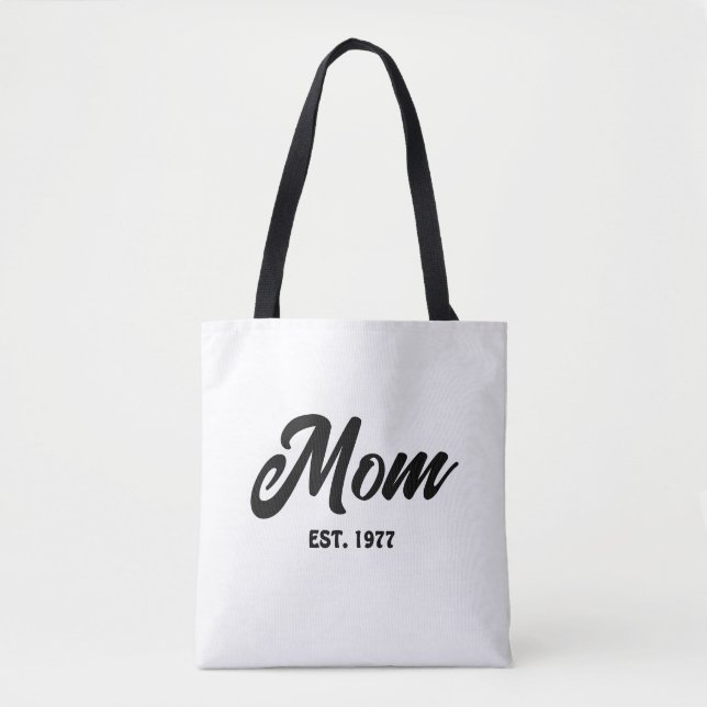 Tote Bag Maman a établi nouveau cadeau maman (Devant)