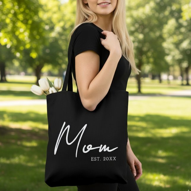 Tote Bag Maman a établi nouveau cadeau maman (Créateur téléchargé)