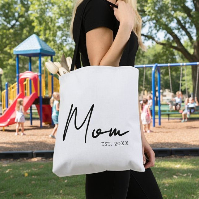 Tote Bag Maman a établi nouveau cadeau maman (Créateur téléchargé)